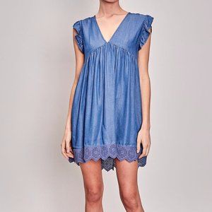 Mustard Seed NWT Women’s Denim Slouchy Dress Size Large